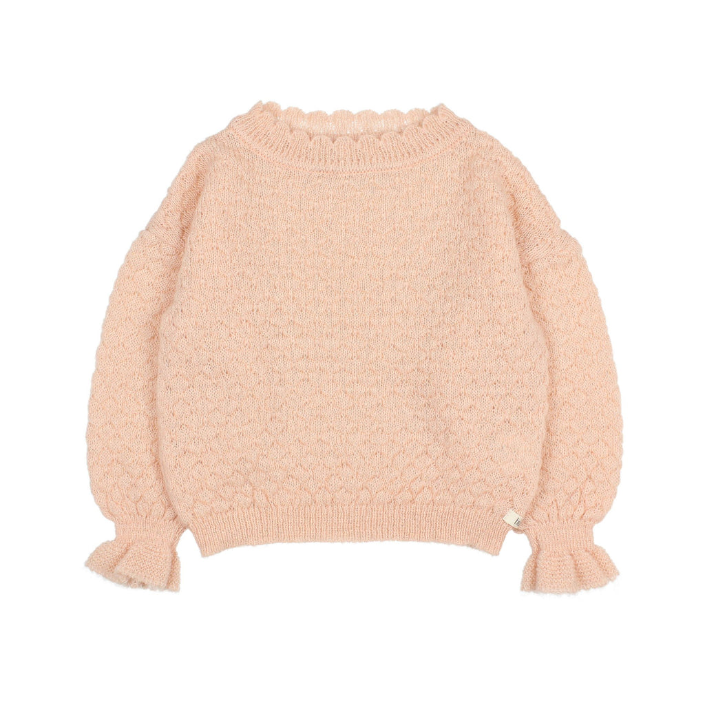 Boho Sweater in Pale Peach