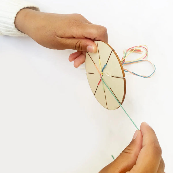 Easy Friendship Bracelets with Cardboard Loom - Red Ted Art - Kids Crafts