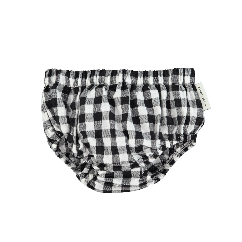 Baby Bloomers in Black & White Checkered