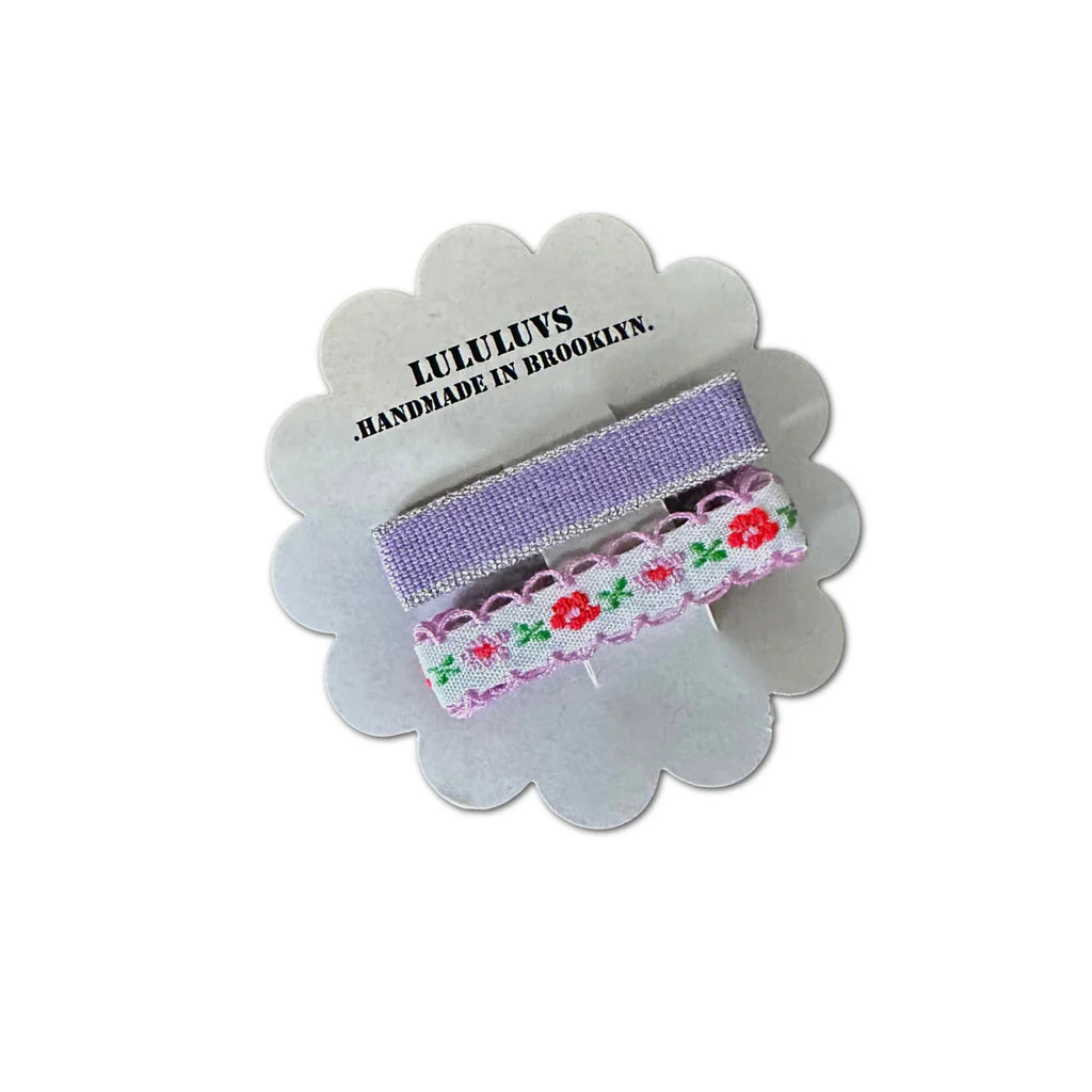 Embroidered Ribbon Bar Clips - Assorted