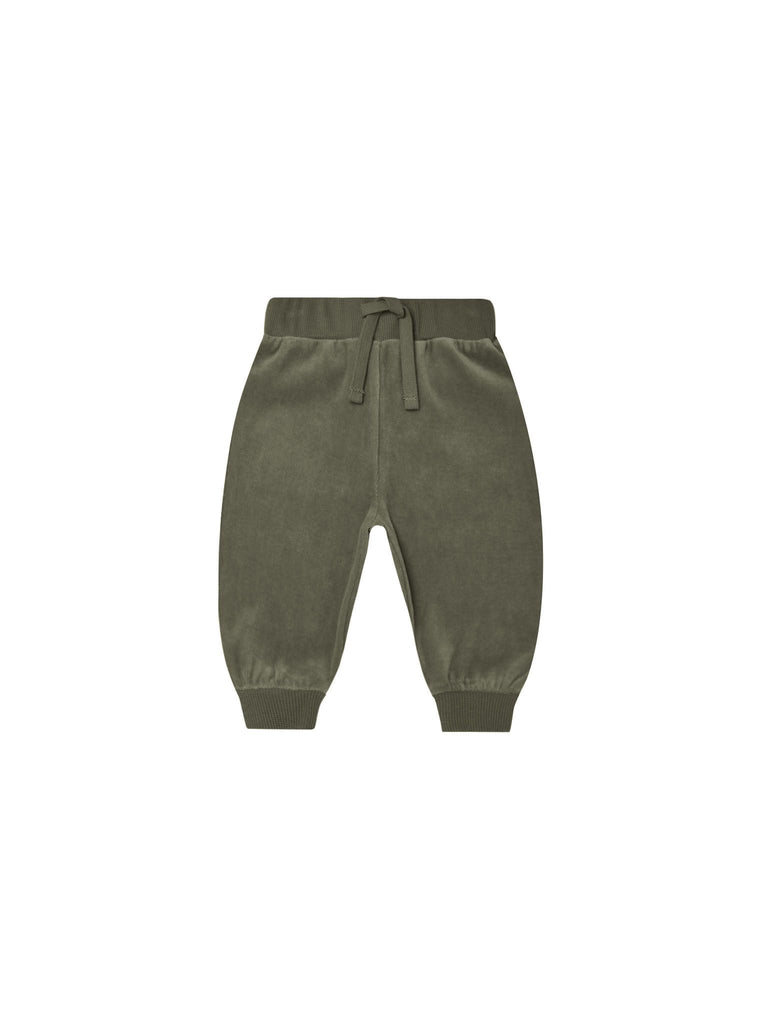 Velour Sweatpant in Forest