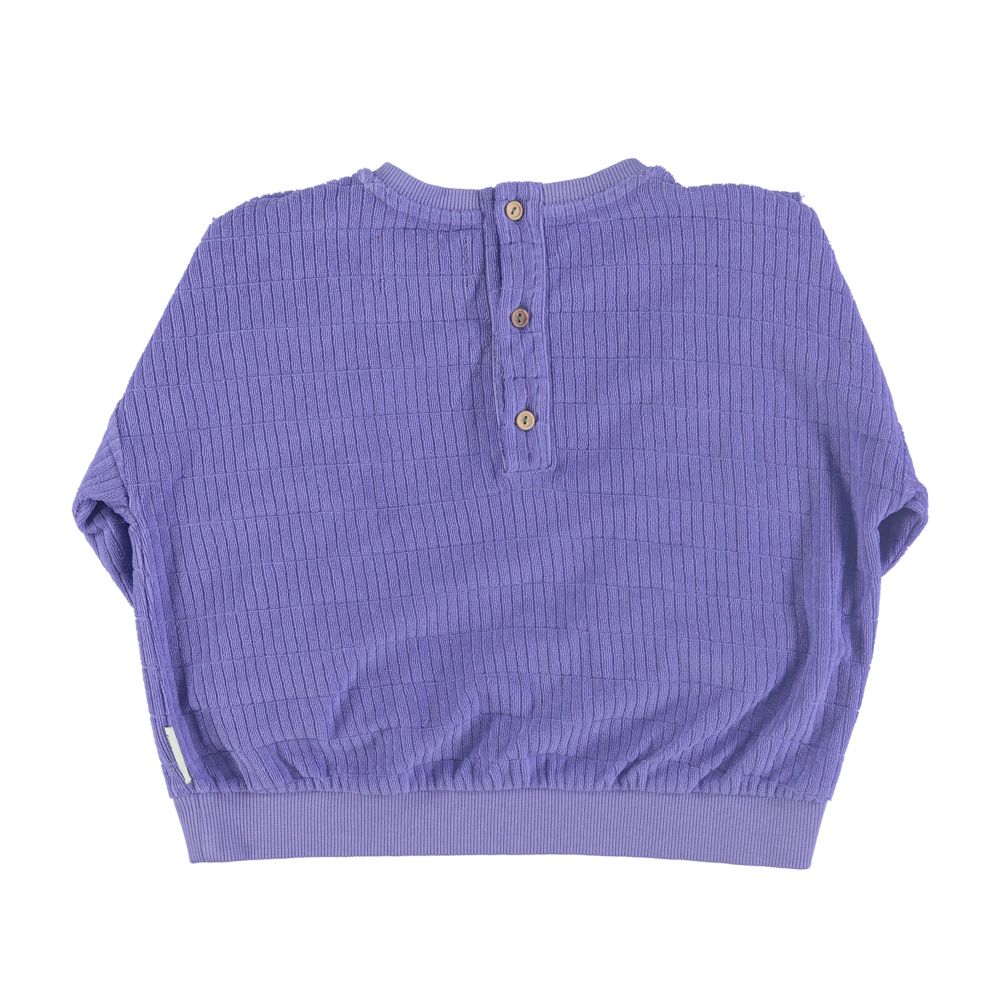 Sweatshirt in Purple w/ Frills