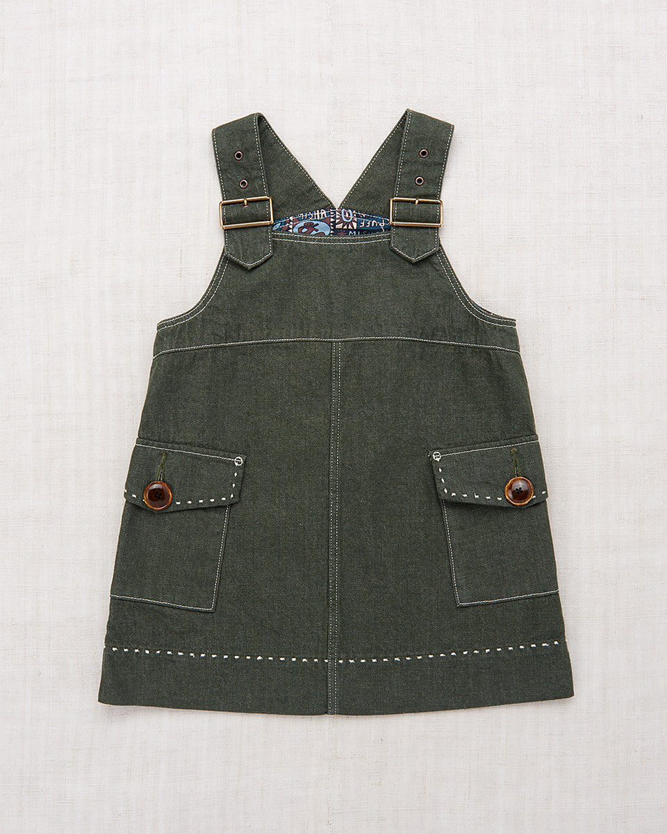Misha and Puff, Buckle Jumper Dress in Sage Denim – CouCou