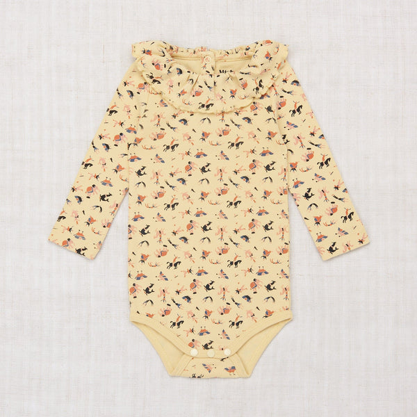 Misha and Puff, Layette Paloma Onesie in Linen Circus – CouCou