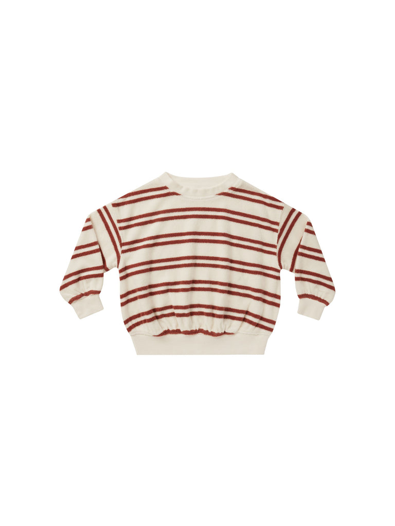 Sweatshirt in Red Stripe