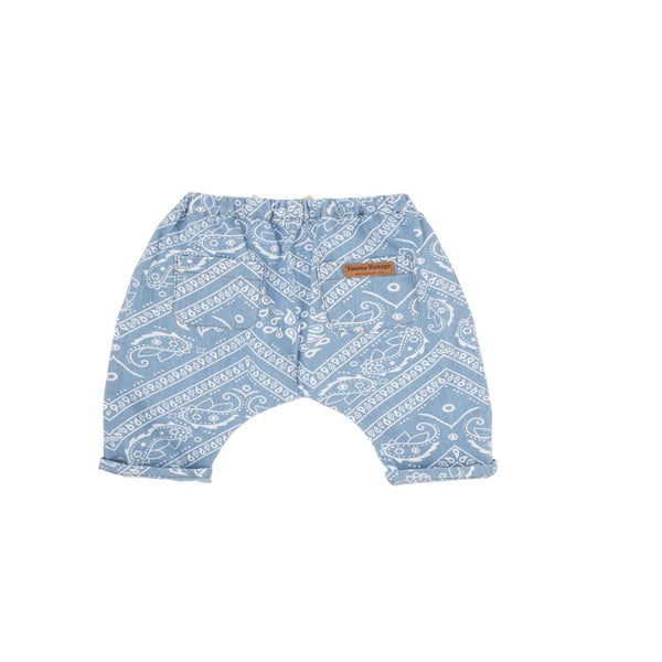 Bandana Print Chambray Baby Pants