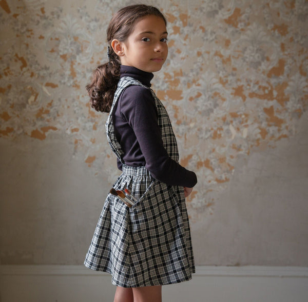 Tippi Pinafore in School Plaid