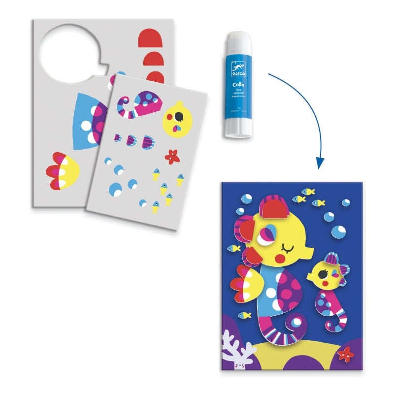 Djeco,Seaside Delights Multi Activity Craft Kit,CouCou,Arts & Crafts