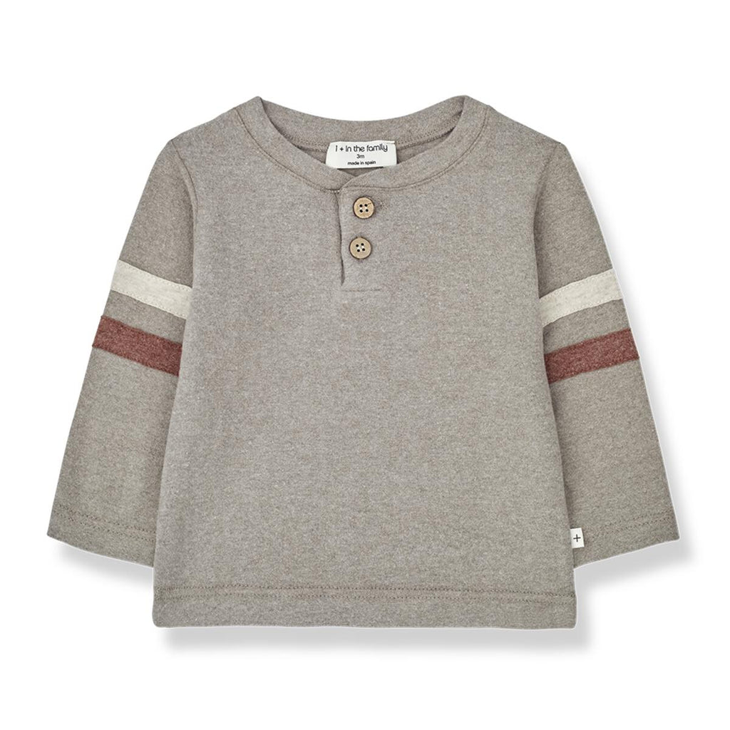 Tom Henley T-Shirt in Taupe