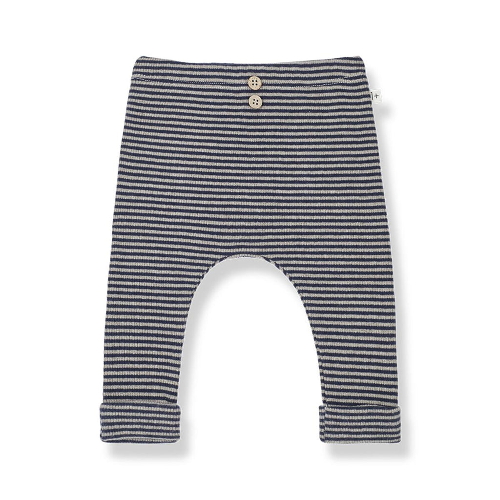 Edwin Leggings in Navy/Taupe