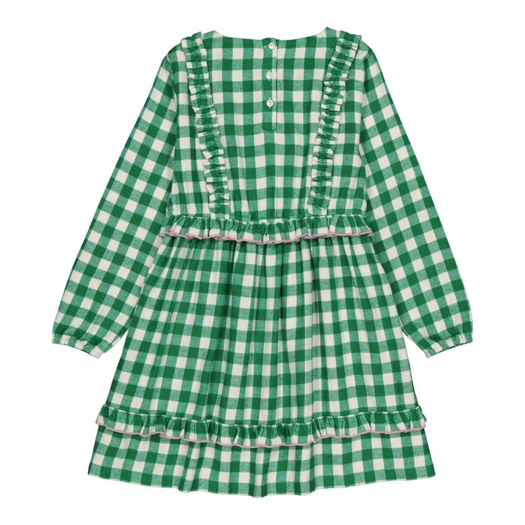 Florence Dress in Check Green