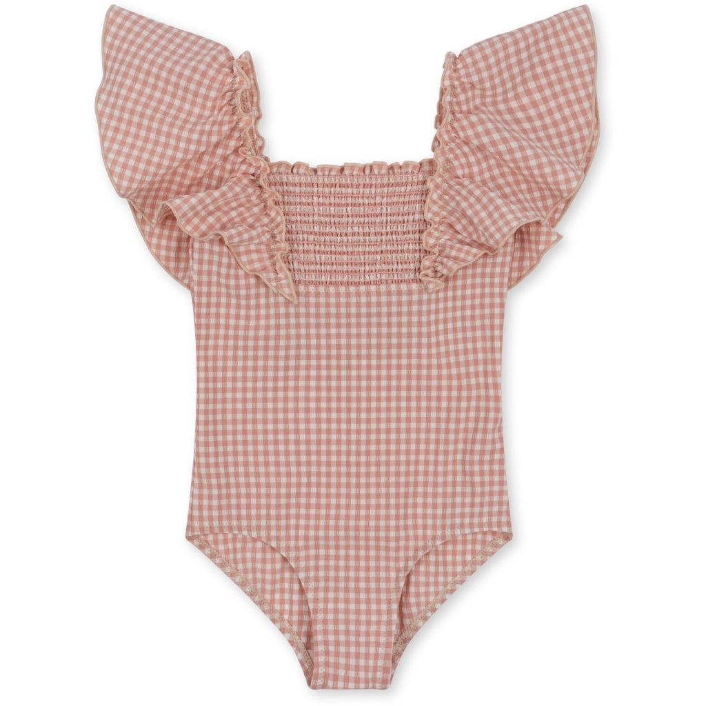 Fresia Swimsuit in Pink Checks