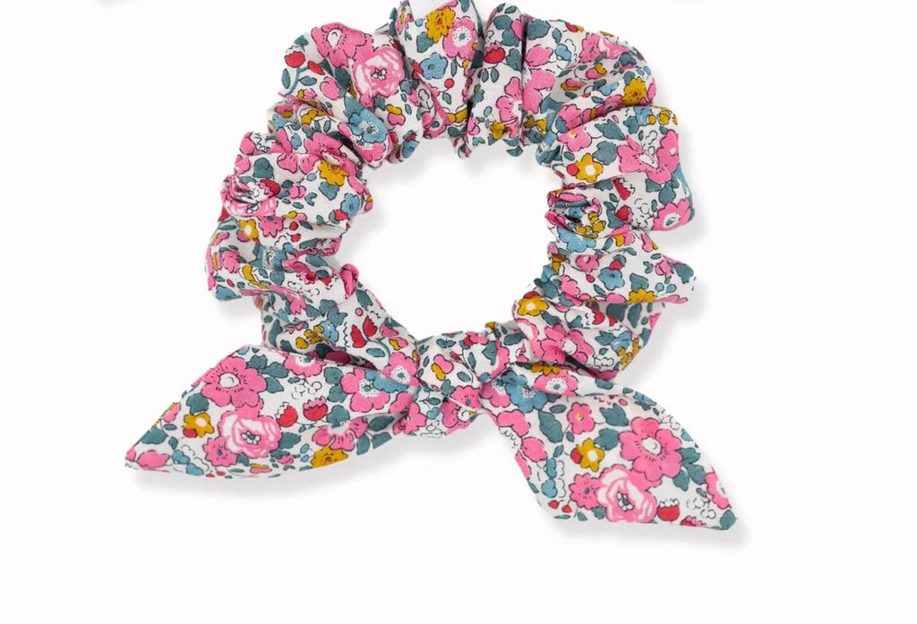 Betsy Anne Liberty Floral Scrunchie in Bright Pink