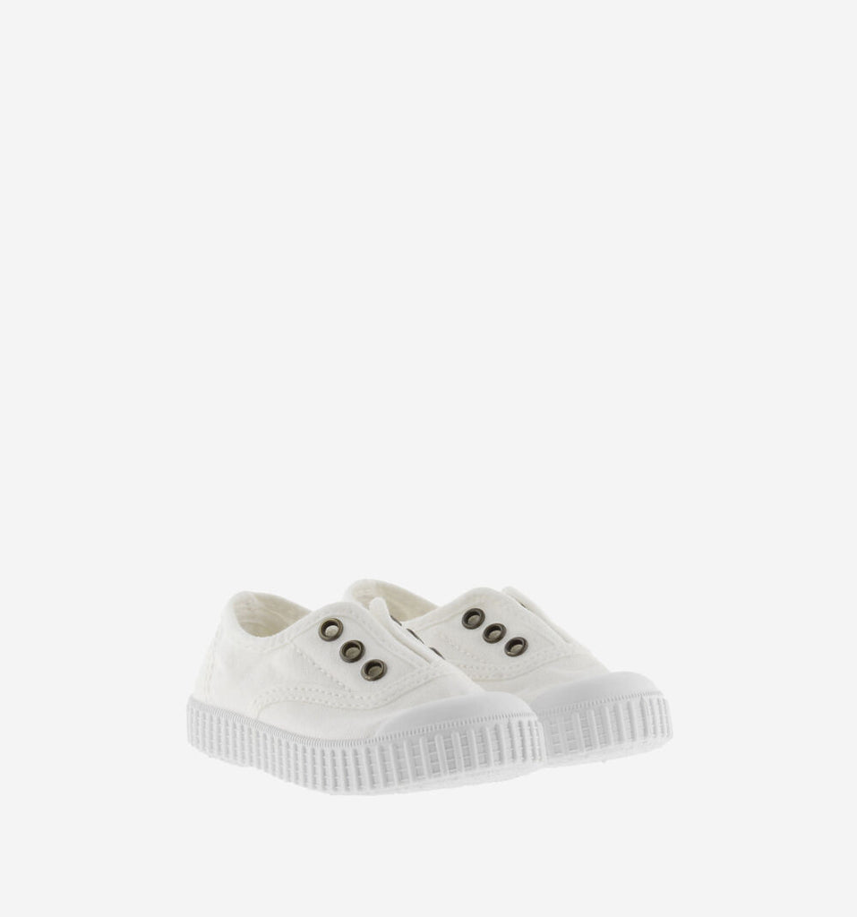 Slip on Canvas Shoe, Blanco/White