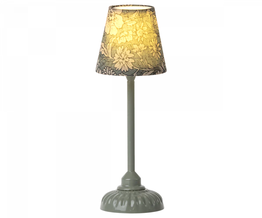 Vintage Floor Lamp in Dark Mint