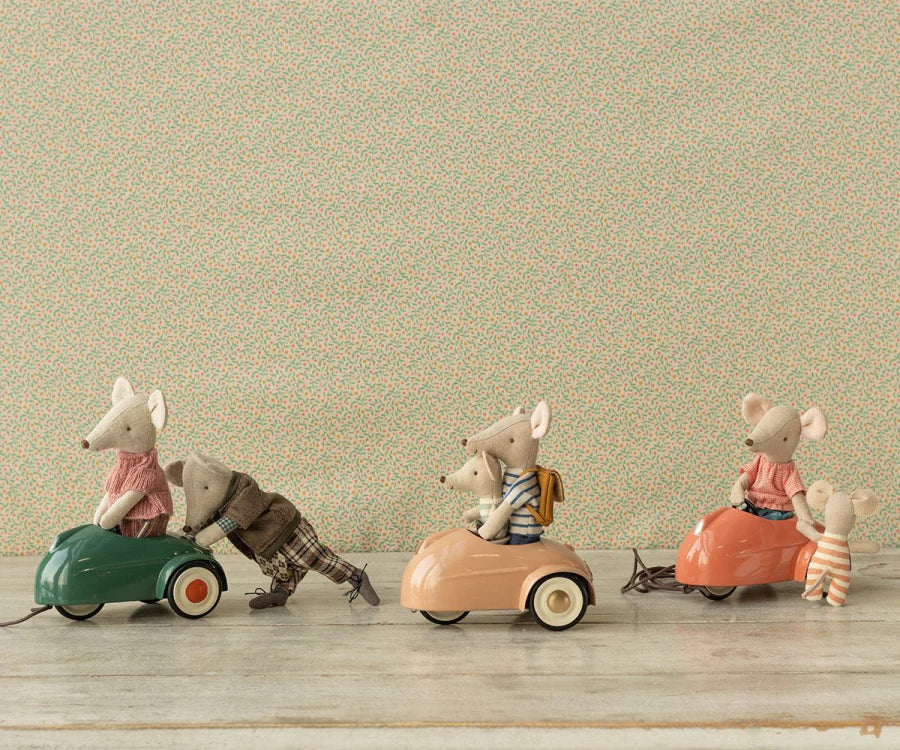 Mouse Car in Coral