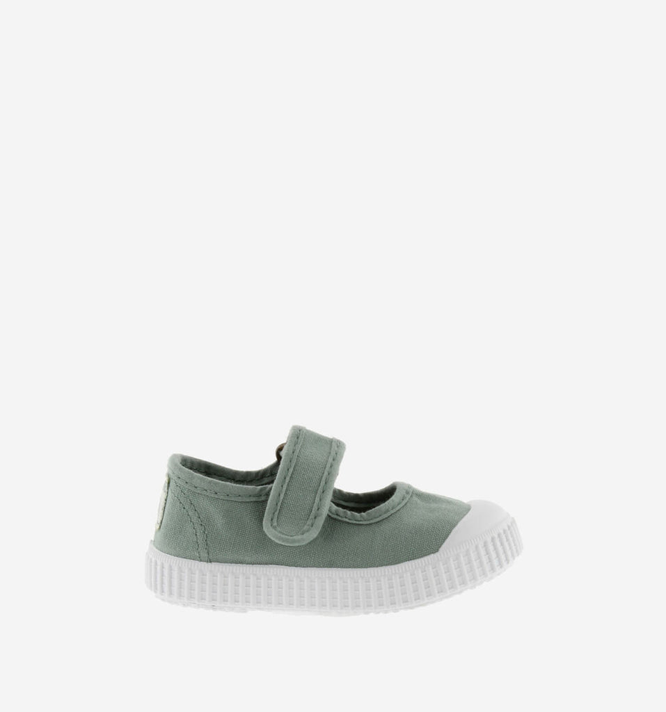 Mary Jane Canvas Shoes, Jade