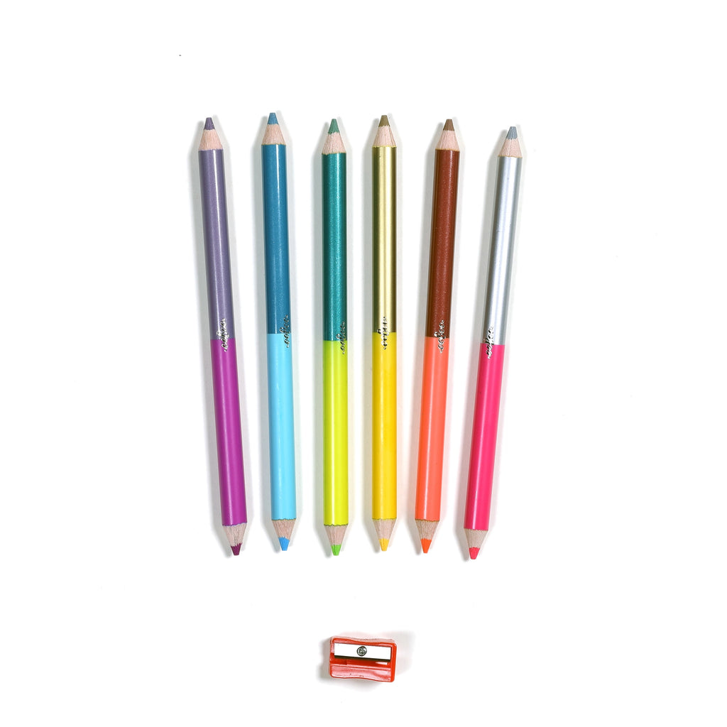 6 Jumbo Double-Sided Special Pencils
