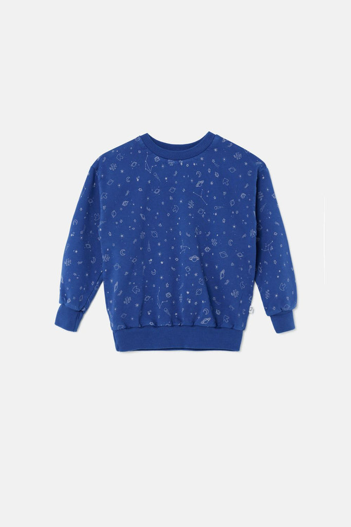 Space Sweatshirt in Blue