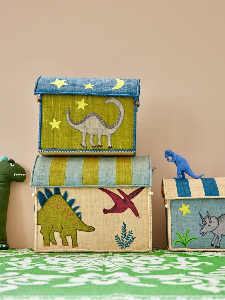 Large Toy Basket in Dinosaur Theme