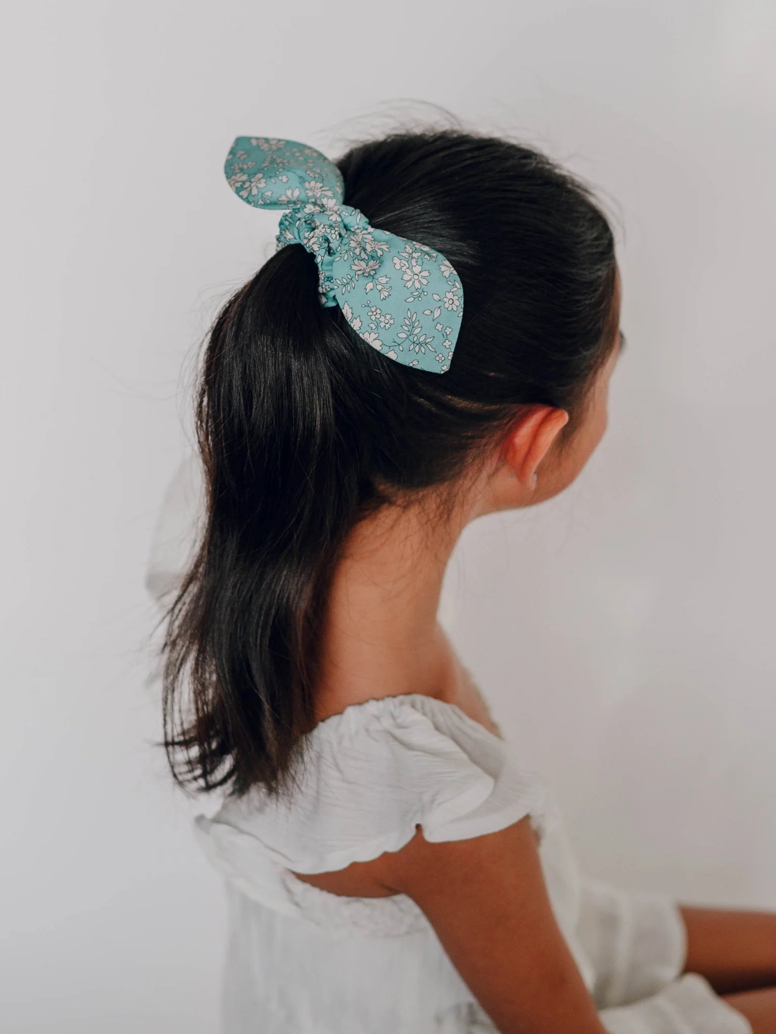 Livy Lou, Camila Liberty Retro Scrunchie in Light Teal – CouCou