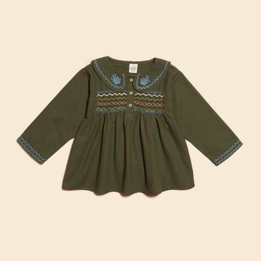 Apolina, Gretchen Blouse in Forest – CouCou