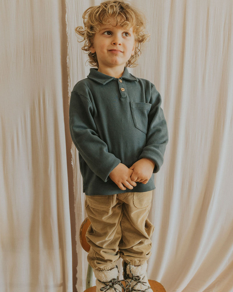 Soft Corduroy Pants in Olive