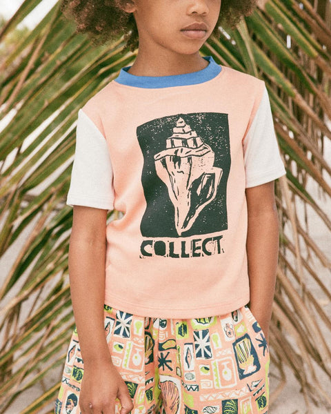 Collect Ringer Tee in Flamingo