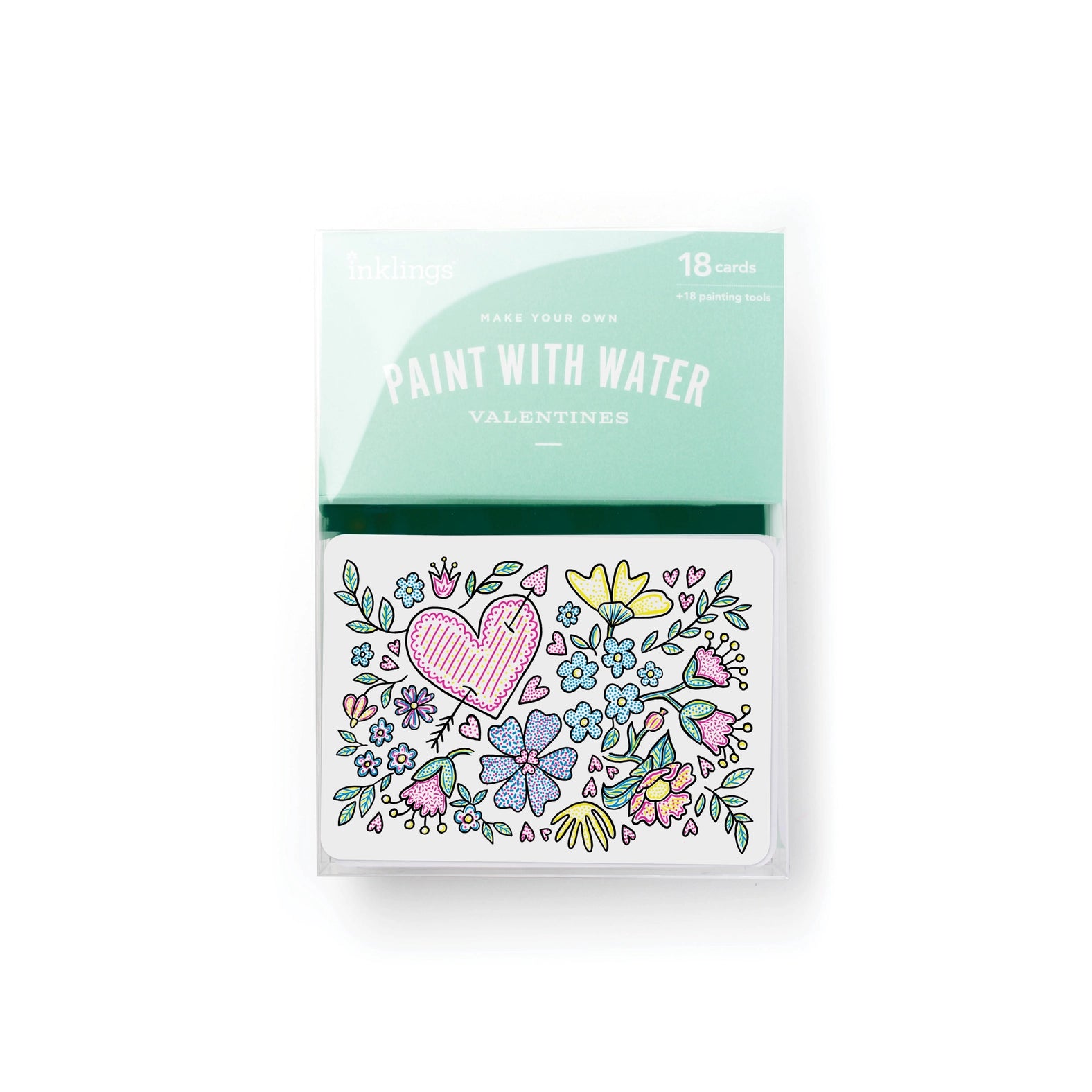 Inklings Paperie, Paint With Water Valentines - Floral – CouCou