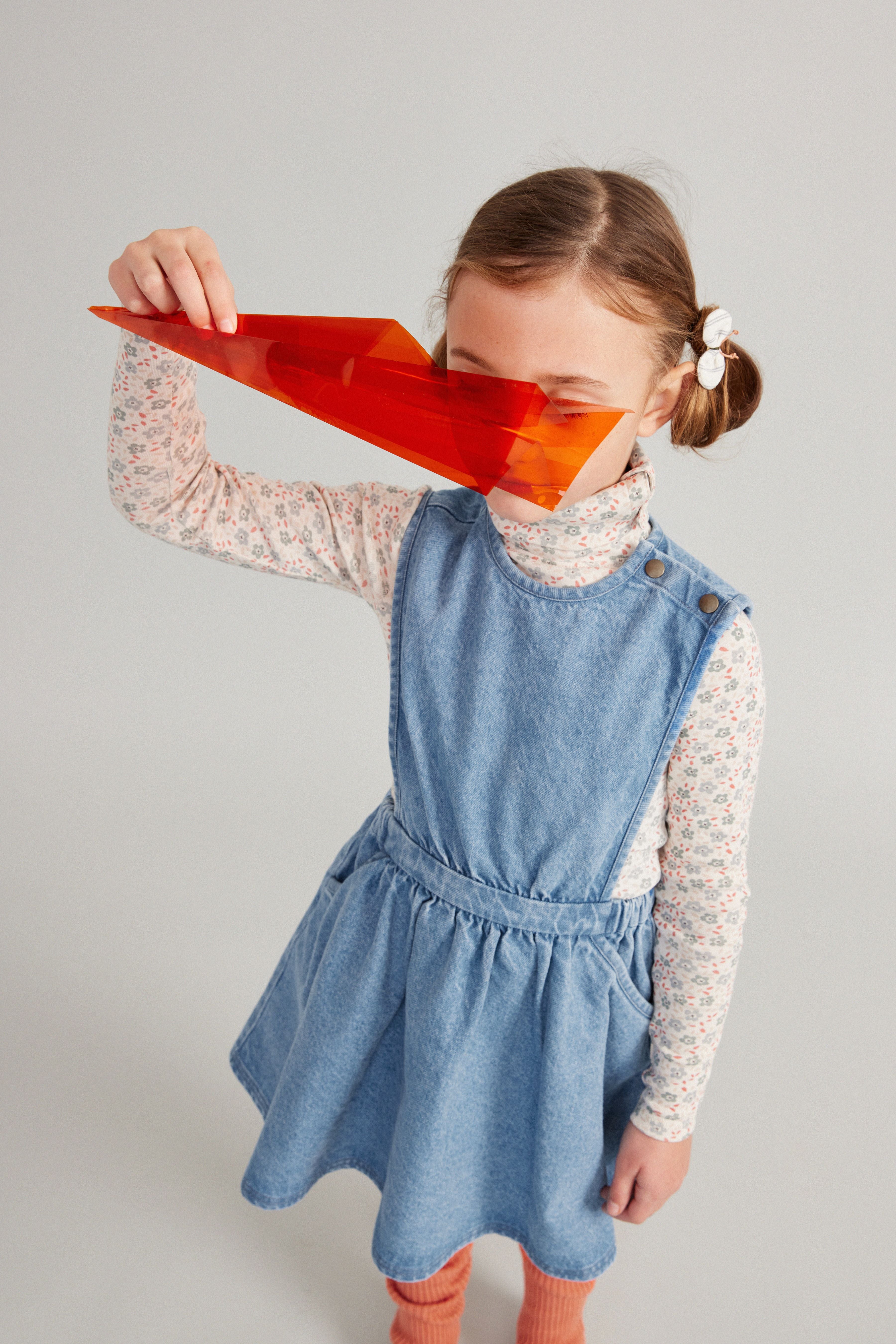 Soor Ploom Tippi Pinafore Light Denim 8Y