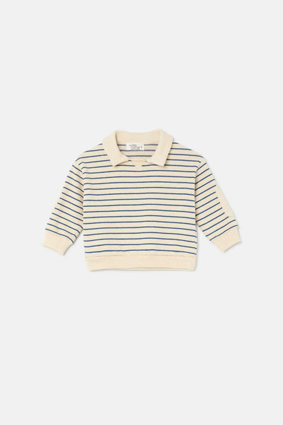Saint Striped Sweater in Stone