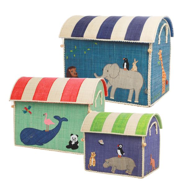 Medium Toy Basket in Animal Theme