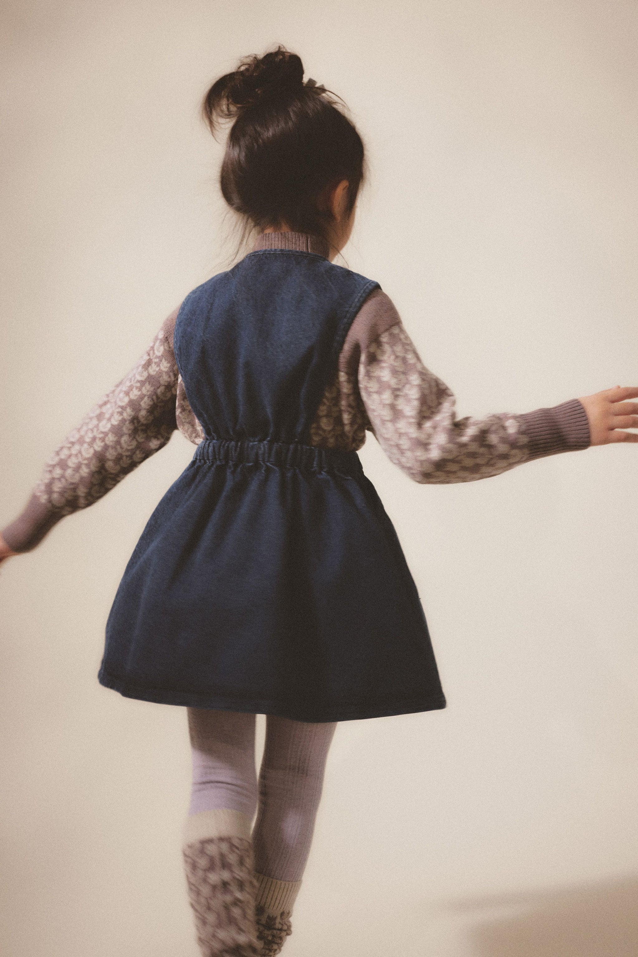 Soor Ploom, Tippi Pinafore in Eco Wash – CouCou