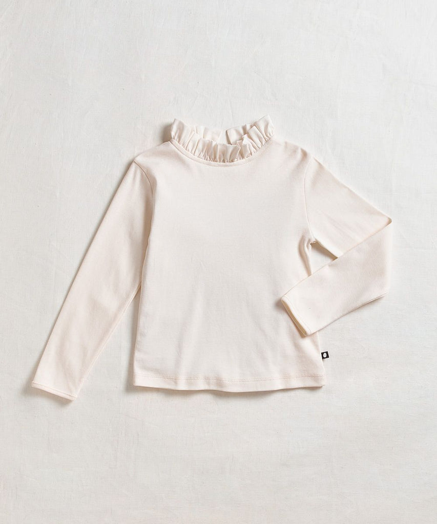 Voile Collar Tee in Gardenia