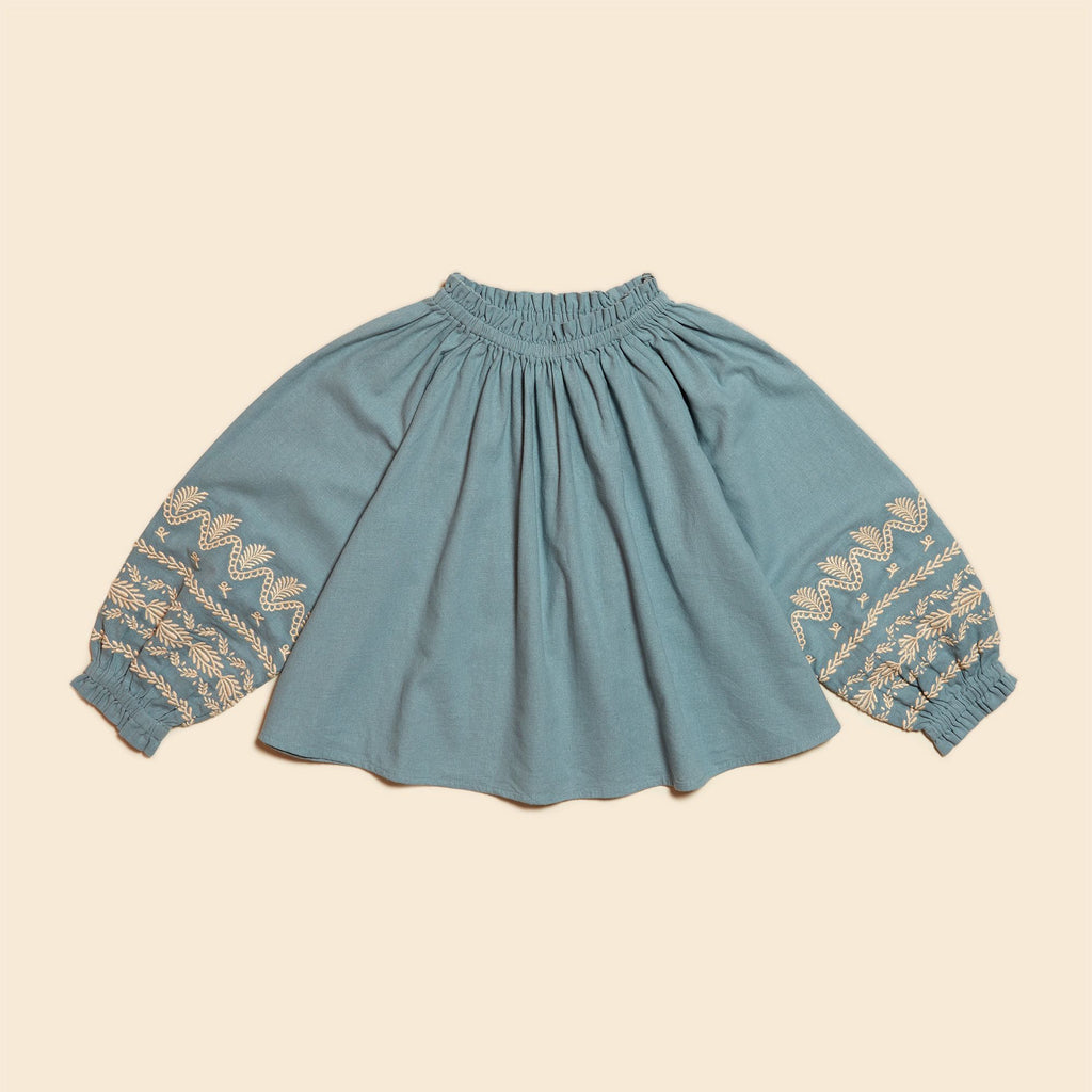 Meera Blouse in Bluebell
