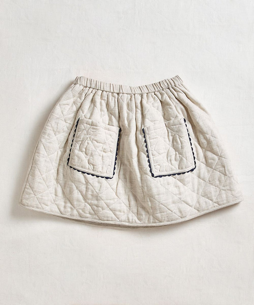 Quilted Skirt in Cloud