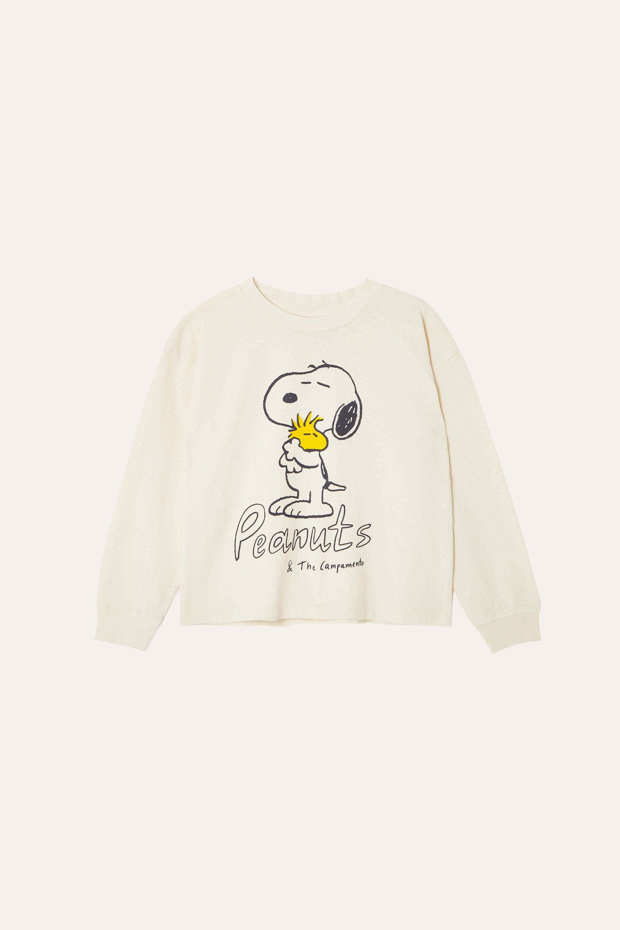 the campamento, Snoopy and Woodstock T-Shirt in Ecru – CouCou