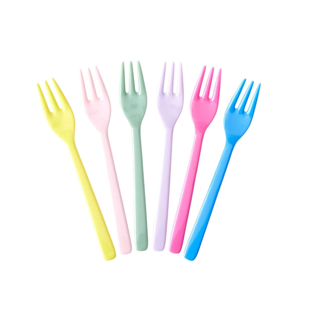 6 Forks in Multicolor