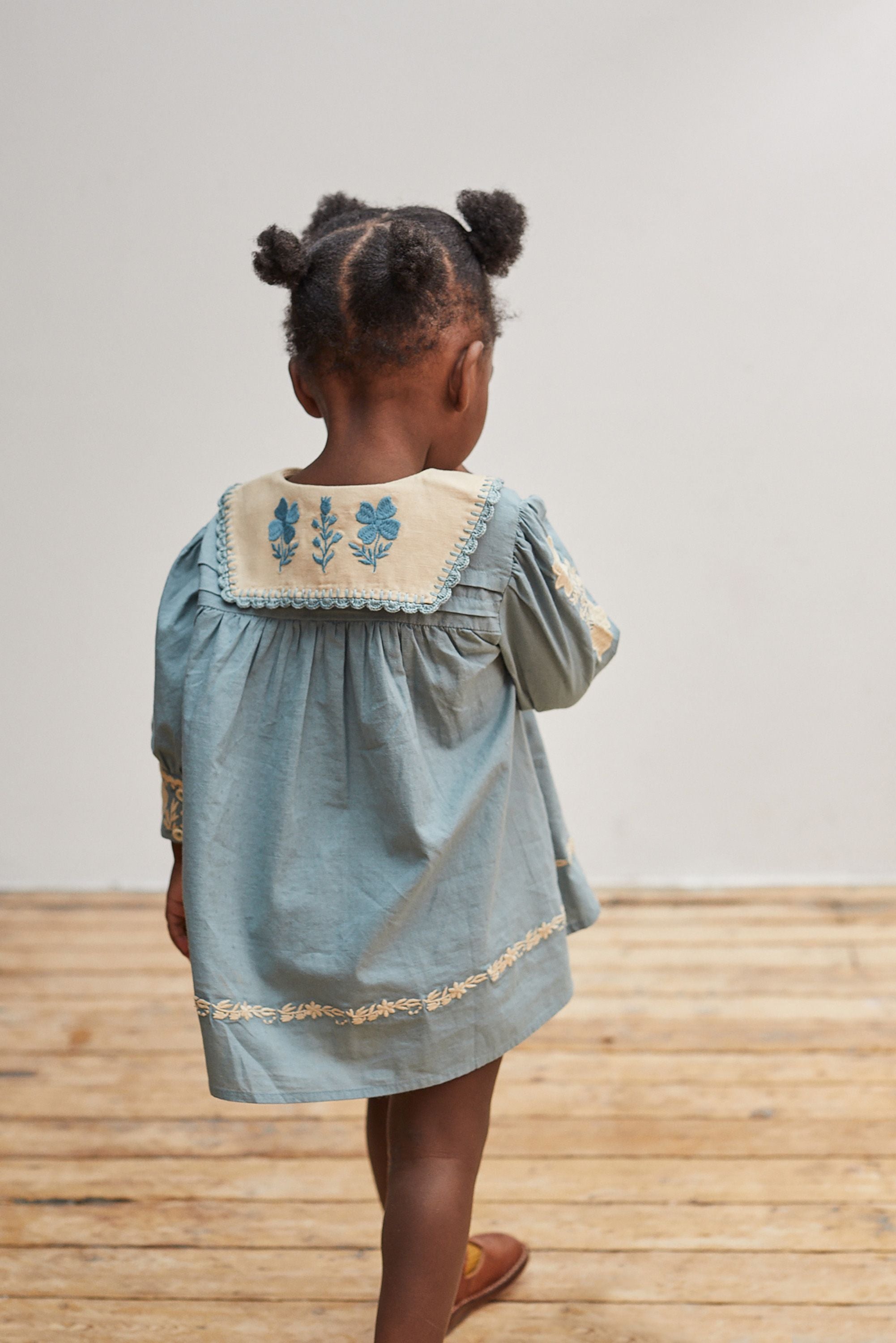 apolina Bette Shirtdress Bluebell】2-3Y-