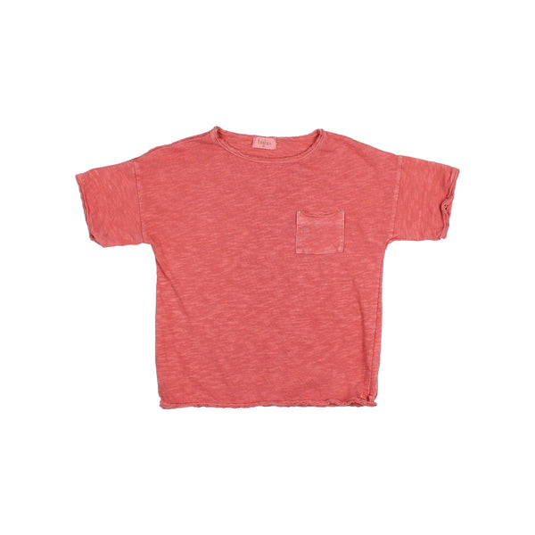 Washed T-Shirt in Desert Red