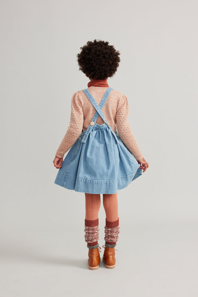 Eloise Pinafore in Denim