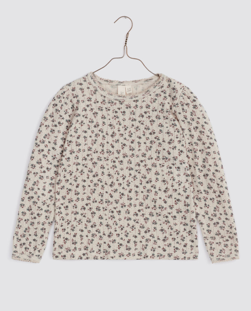 Pointelle T-Shirt in Field Floral
