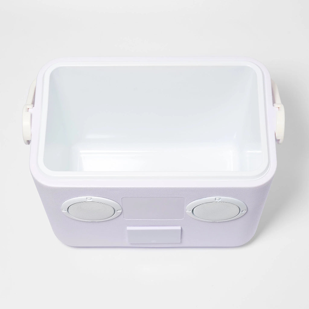 Beach Cooler Box Sounds Speaker Rio Sun  Pastel Lilac Cream