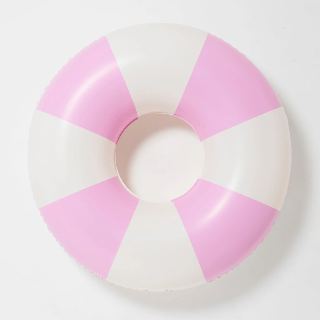 Pool Ring Bubblegum Pink Stripe