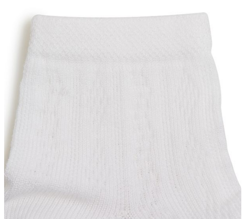 Antoinette Pointelle Socks in Blanc Neige