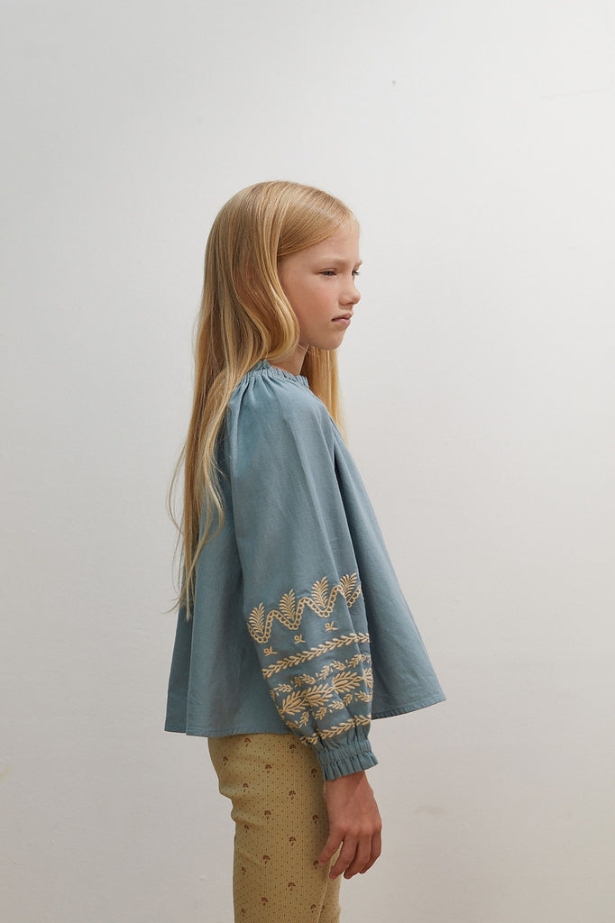 Meera Blouse in Bluebell