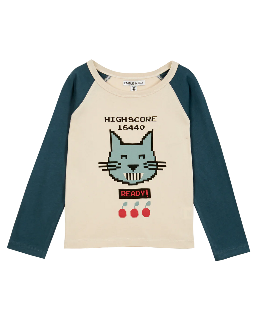 Cat Bicolor T-Shirt in Sapin