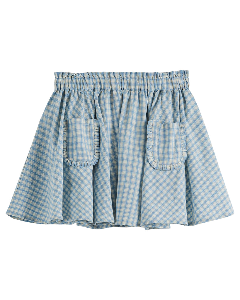 Checkered Skirt in Faience
