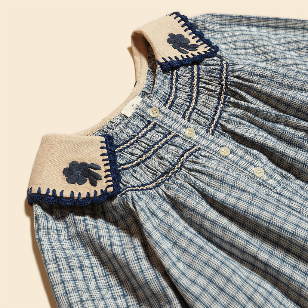Hazel Blouse in Worker Check
