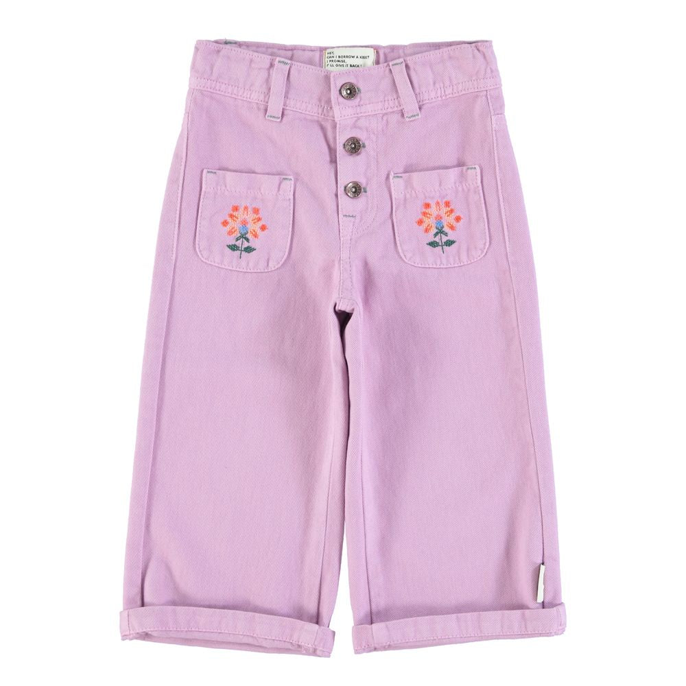 Flare Trousers in Lilac